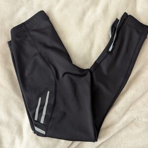SUGOI Black Reflective Trim Thermal Leggings